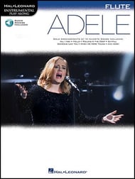 Adele Instrumental Play-Along Flute Book with Online Audio Access cover